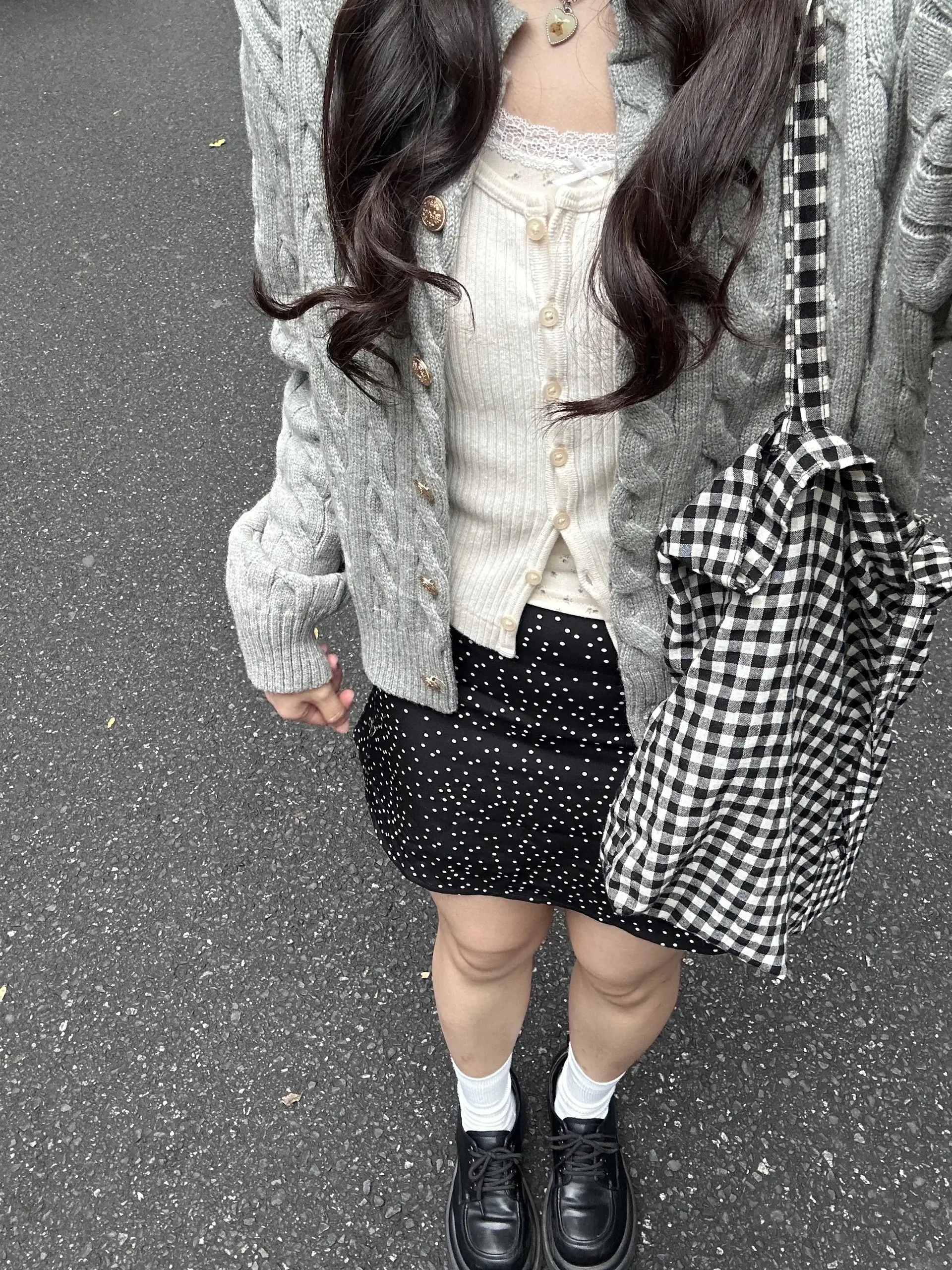 꽈배기 라운드넥 가디건 상세 이미지 3