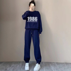 批发休闲运动套装女潮流长袖长裤秋<b class='q'>冬</b>加绒薄款休闲韩版套装