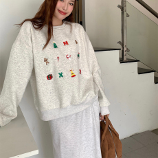 批发足码加绒原版外贸新款韩版小众休闲卫衣女ins慵懒风设计感百搭款