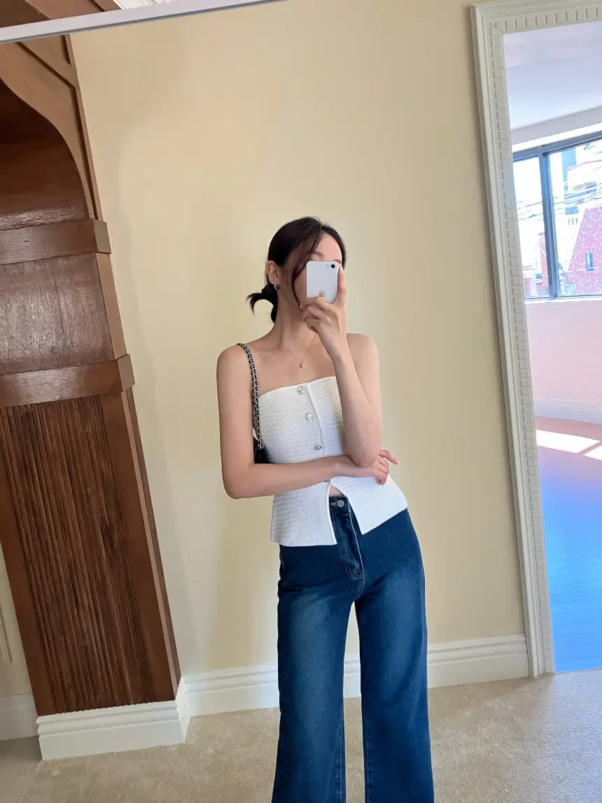 프리미엄 프렌치 스타일 탑 니트 상세 이미지 18