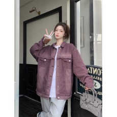 批发实拍实价~复古港味流苏牛仔外套女<b class='q'>春秋</b>百搭小众宽松bf风休闲夹克