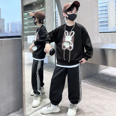 批发男童春装套装2025新款<b class='q'>儿童</b>春季卫衣<b class='q'>运动服</b>潮帅气时髦中大童春秋款