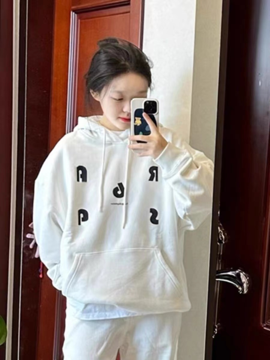 2024 Autumn and Winter New Hooded Pullover Sweater Jacket Women's Printed Velvet Thickened Warm Silver Fox Velvet Top