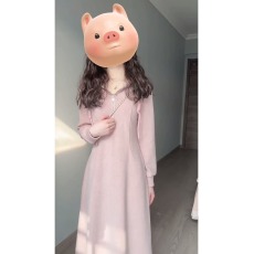批发法式抽绳连帽针织潮妈哺乳连衣裙秋季新款气质显瘦卫衣中长裙子