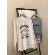 批发大脸<b class='q'>猫</b>爱<b class='q'>吃鱼</b>时尚百搭长袖T恤