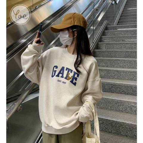 발 코드 원본 대외 무역 새로운 한국 스타일 작은 대중 캐주얼 후드티 여성 ins 느긋한 바람 디자인 센스 다용도 섹션