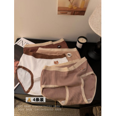 批发实拍实价韩版<b class='q'>可爱</b>卡通少女中腰透气纯棉档<b class='q'>内裤</b>女三角打底裤4条装