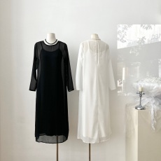 批发实拍 ALIN<b class='q'>自由</b><b class='q'>呼吸</b>2024秋季上新气质时尚休闲连衣裙两件套