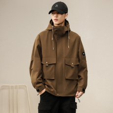 批发实拍2024秋冬新款潮牌冲锋衣男三防户外休闲男士夹克外套