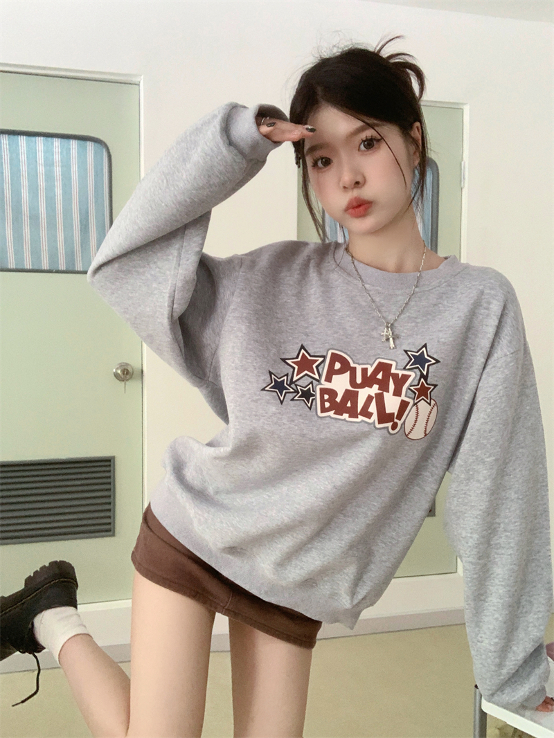 털이 있는 발 코드 원본 대외 무역 새로운 한국 스타일 작은 대중 캐주얼 후드티 여성 ins 느긋한 바람 디자인 센스 다용도 섹션