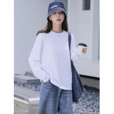 批发280克纯棉长袖孕妇T恤秋<b class='q'>冬</b>新款卫衣孕妇打底衫百搭孕妇上衣