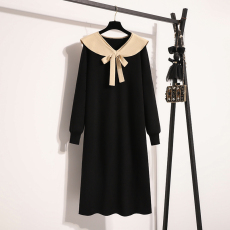 批发实拍大码女装2025秋<b class='q'>冬</b>新款宽松针织连衣裙打底内搭显瘦毛衣裙子女