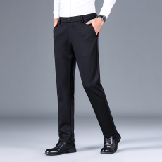 批发实拍春秋高品质总裁绵羊毛抗皱耐磨<b class='q'>商务</b><b class='q'>休闲</b>弹力直筒男西装长裤