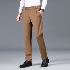 批发实拍春秋高品质天丝绵羊毛抗皱耐磨<b class='q'>商务</b><b class='q'>休闲</b>弹力直筒男西装长裤