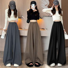 批发阔腿裤   <b class='q'>新</b>款   2026春季通勤百搭OL办公西<b class='q'>装</b><b class='q'>女</b>裤宽松垂感阔腿<b class='q'>裤</b>