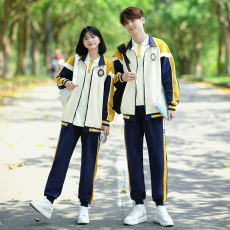 批发大量 情侣装秋冬装卫衣外套学生班服校服运动会三件套套装