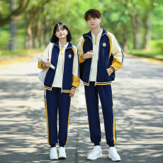批发大量 情侣装秋冬装卫衣外套学生班服校服运动会三件套套装