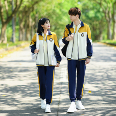 批发大量 情侣装秋冬装卫衣外套学生班服校服运动会三件套套装