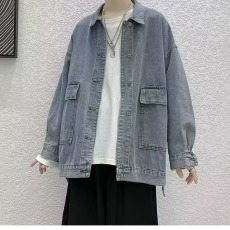 批发<b class='q'>正品</b>剪标奢侈款<b class='q'>专柜</b>撤回外贸清仓牛仔外套男女宽松百搭情侣装夹克