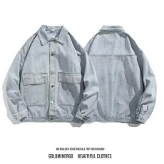 批发<b class='q'>正品</b>剪标奢侈款<b class='q'>专柜</b>撤回外贸清仓牛仔外套男女宽松百搭情侣装夹克