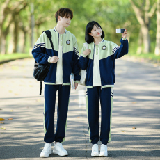 批发大量 情侣装秋冬装卫衣外套学生班服校服运动会三件套套装