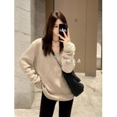 批发大码女装宽松V领毛衣女慵懒风2026秋<b class='q'>冬</b>高级感长袖套头针织衫上衣