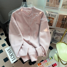 批发实拍米呢复合330克2026春秋刺绣开衫外套长袖上衣潮大码女装200斤