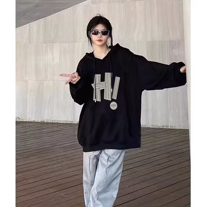 털이 있는 발 코드 원본 대외 무역 새로운 한국 스타일 작은 대중 캐주얼 후드티 여성 ins 느긋한 바람 디자인 센스 다용도 섹션
