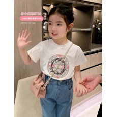 批发<b class='q'>女</b><b class='q'>童</b>纯棉短袖T恤衫2026夏装新款宝宝新中式儿童上衣洋气<b class='q'>百搭</b>半袖