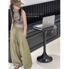 批发<b class='q'>裤子</b>原版布料、背心40支1x1纯棉罗纹 <b class='q'>女</b><b class='q'>童</b>套装薄款阔腿裤夏装