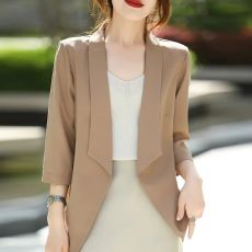批发小西装外套女2025新款七分袖高级感气质大码装显瘦<b class='q'>夏</b>季薄款小西服