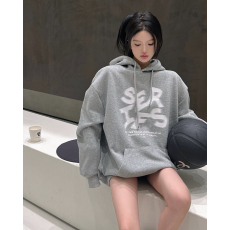 批发足码原版外贸新款<b class='q'>韩版</b>小众休闲<b class='q'>情侣</b><b class='q'>卫衣</b>女慵懒风设计感外套百搭款