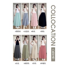 批发女童阔腿裤夏季2026新款<b class='q'>儿童</b>薄款裙裤中大童韩版宽松九分休闲<b class='q'>裤子</b>