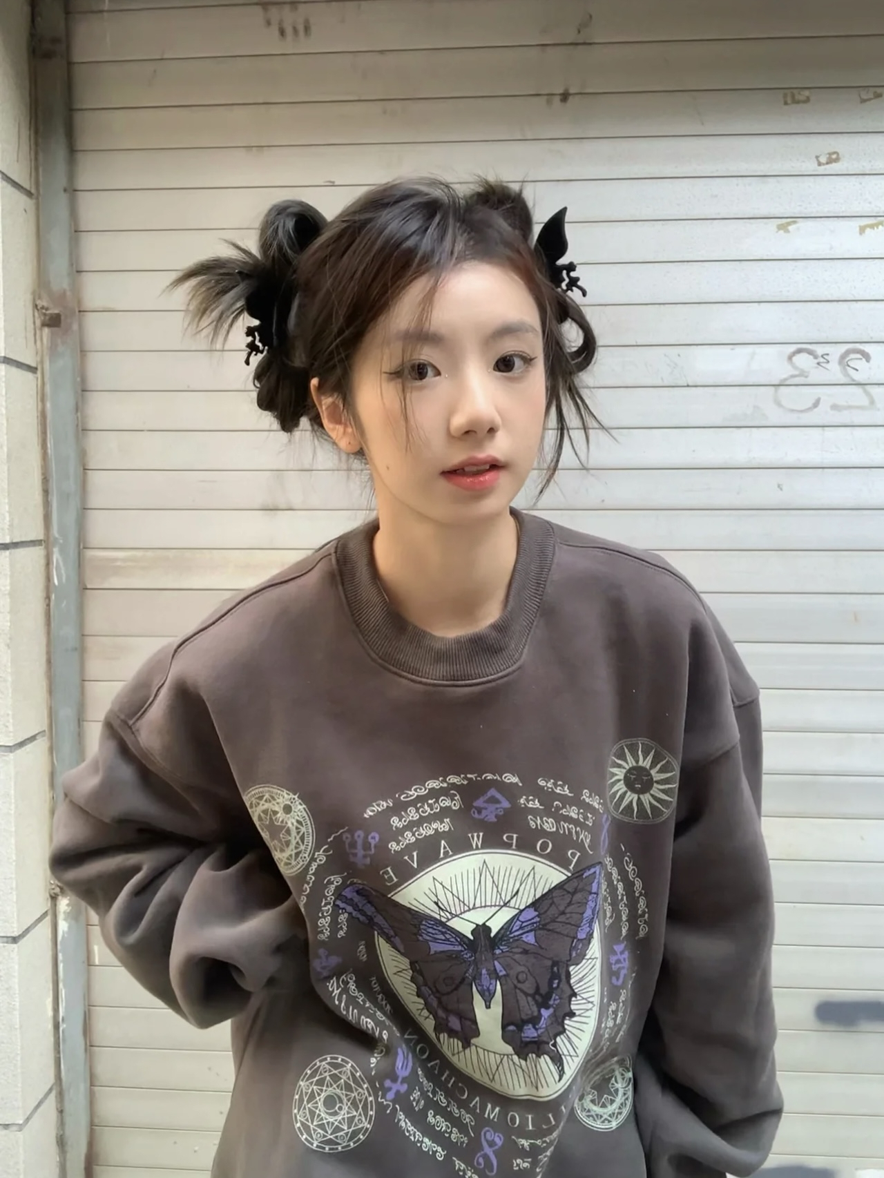 얇은 스타일 털이 있는 발 코드 원본 대외 무역 새로운 한국 스타일 작은 대중 캐주얼 커플 후드티 여성 느긋한 바람 디자인 센스