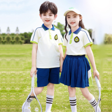 批发校服小学生夏季运动会班服幼儿园园服夏装儿童英伦毕业照休闲套装