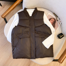 批发<b class='q'>实拍</b>外穿坎肩纯色加厚背心马夹羽绒棉马甲女秋冬新款时尚保暖外套