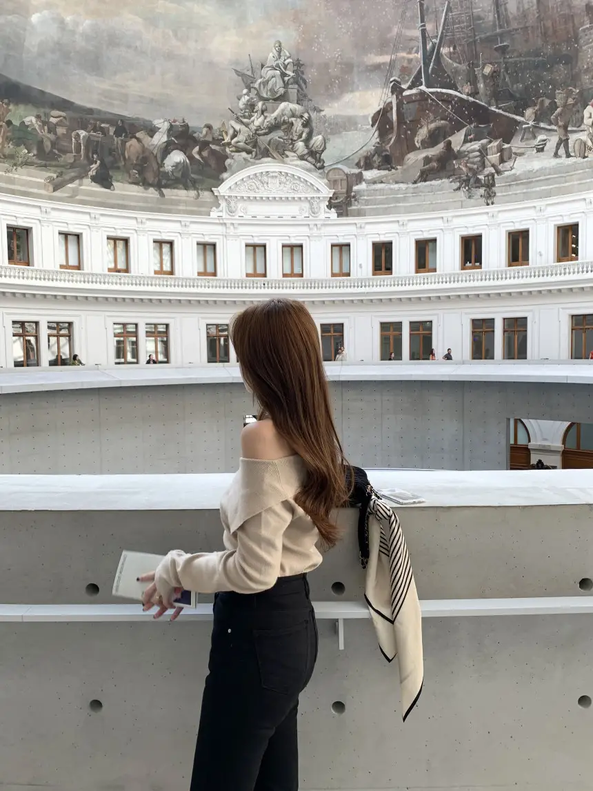 한국 스타일 루즈핏 니트 셔츠 상세 이미지 13