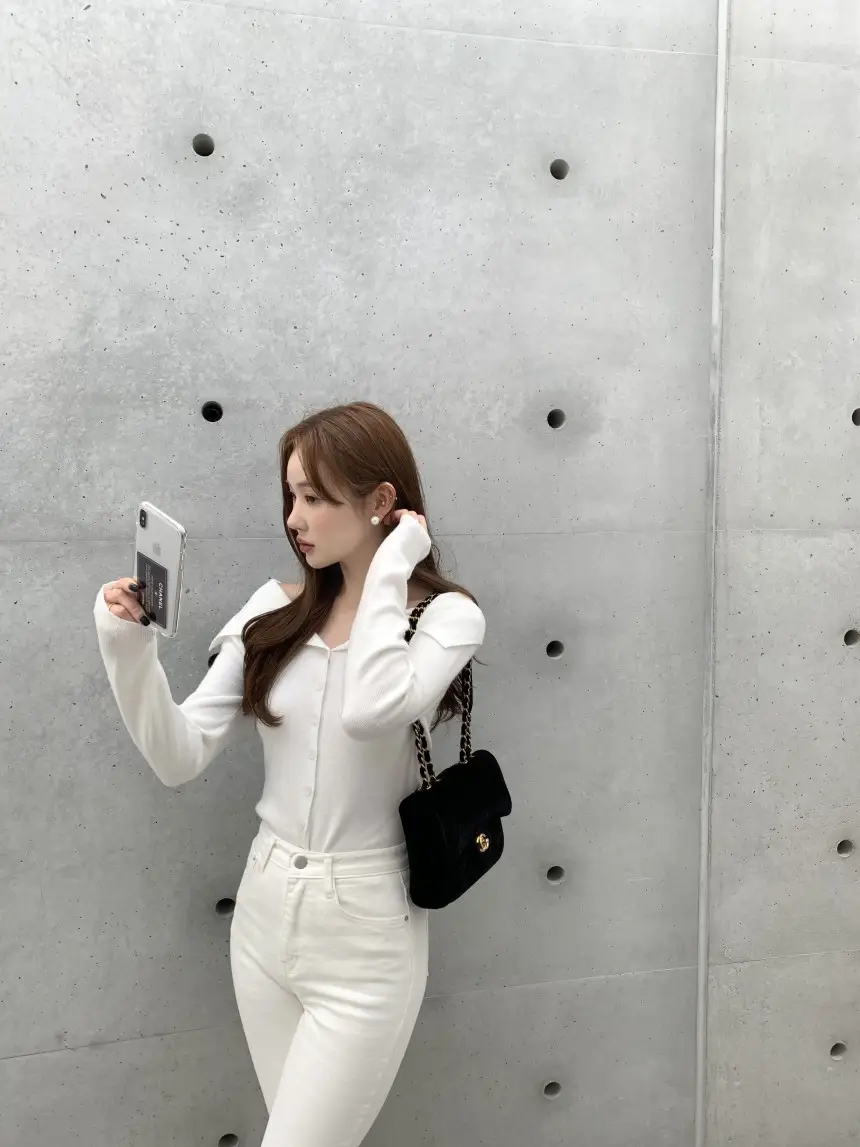 한국 스타일 루즈핏 니트 셔츠 상세 이미지 18
