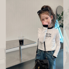 批发女童短款撞色长袖t恤春秋季2026新款儿童宝宝女孩韩版打底衫上衣