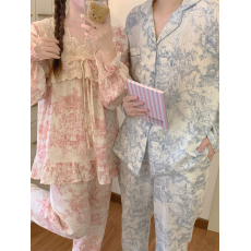 批发实拍实价 秋季情侣装外穿休闲宽松女款韩国<b class='q'>男士</b>长袖家居服