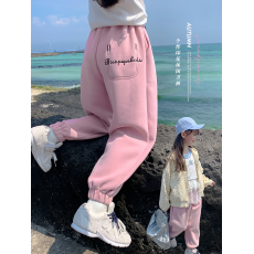 批发女童裤子春秋款2025新款洋气儿童秋装休闲裤小女孩秋季运动卫裤潮