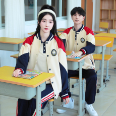 批发大量实拍 校服英伦学院风初高中小学生班服情侣装秋季三件套