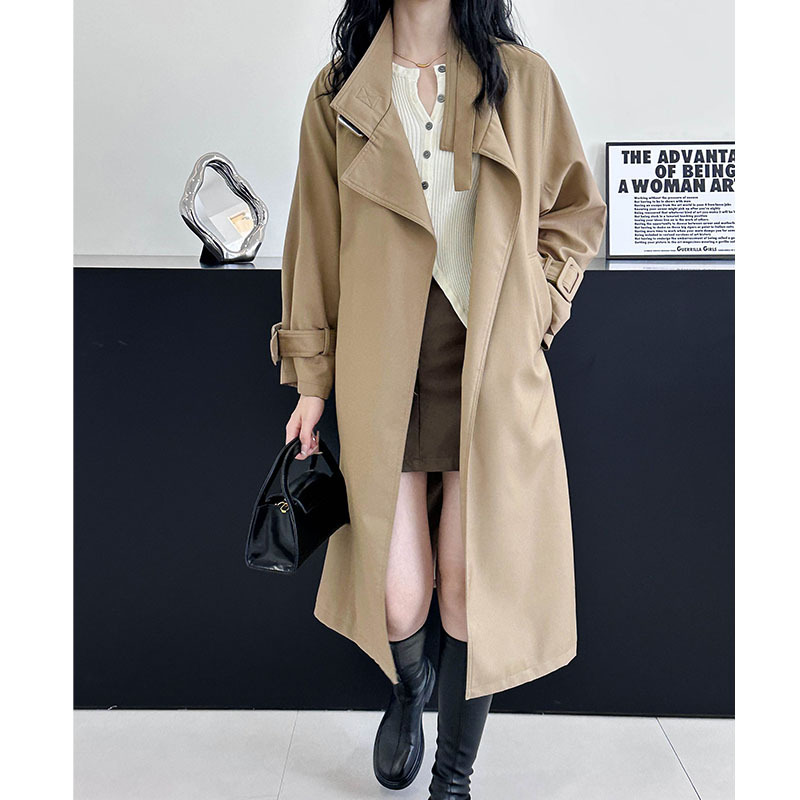 Actual shot ~ Windbreaker women's 2024 autumn Korean style lazy retro temperament loose casual windbreaker jacket