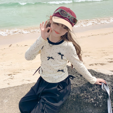 批发女童t恤秋装2026新款洋气儿童春秋款长袖小女孩秋季打底衫上衣潮