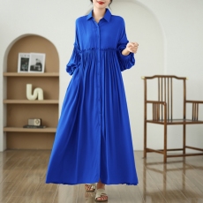 批发实拍2026新款宽松显瘦<b class='q'>大码</b>长款<b class='q'>连衣裙</b>