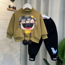 批发<b class='q'>男</b><b class='q'>童</b><b class='q'>春秋</b><b class='q'>套装</b>2025新款洋气卫衣卫裤帅气<b class='q'>男</b>宝宝衣服休闲两件装