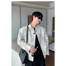 批发2024春秋痞帅外套男ins高街潮牌港风日系原宿风韩版潮流宽松夹克