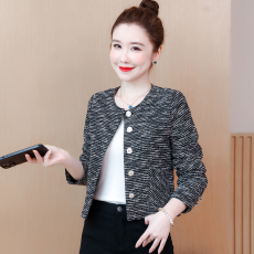 批发实拍  2026早秋季女装新款小香风西装<b class='q'>女士</b>短款毛呢外套爆款上衣