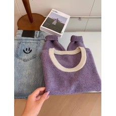 批发小香风紫色加厚长袖上衣针织<b class='q'>浙江</b>普苑毛衣<b class='q'>桐乡</b>高端嘉兴濮院羊毛衫