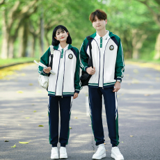 批发大量 情侣装秋冬装卫衣外套学生班服校服运动会三件套套装
